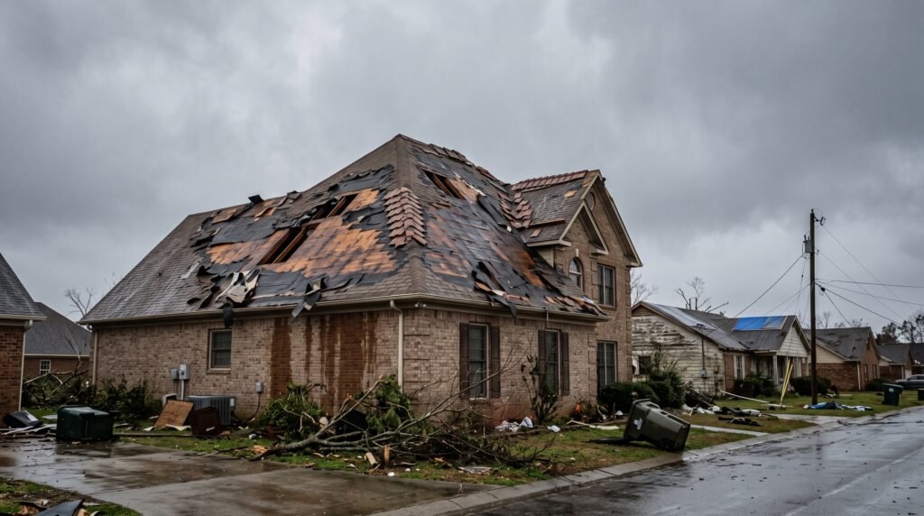 Emergency Roof & Leak Restoration – Raleigh, NC - Before