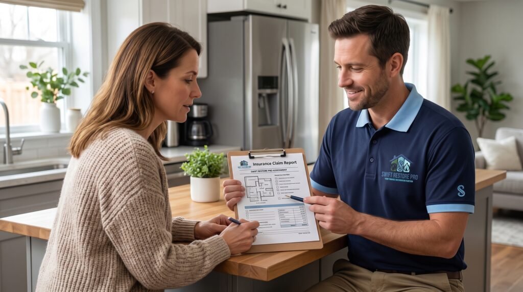 Direct insurance billing for water damage and mold restoration